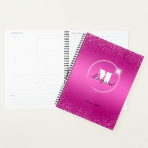 Agenda Monograma Glitter de Trendy Único Glam Luxury Girl