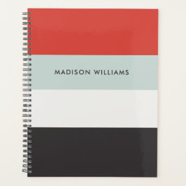 Agenda Monograma Horizontal do Colorblock Cliente