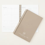 Agenda Monograma moderno minimalista<br><div class="desc">Título Profissional de Nome do Planejador de Monograma Moderno Minimalista. Ideal para consultores,  advogados,  agentes imobiliários,  treinadores corporativos ou executivos,  ou qualquer outro profissional de negócios,  ou um presente de escritório ponderado para ele ou para ela. Personalize para seu uso personalizado.</div>
