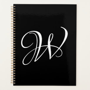 Agenda Monograma personalizado de caligrafia inicial