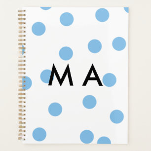 Agenda Monograma simples adicione a letra do seu nome hom
