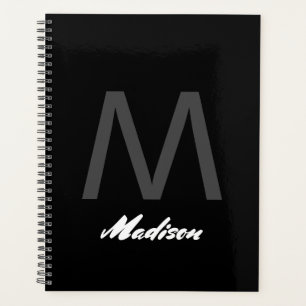 Agenda Monogramas Casamento Presente Favorece Preto Perso