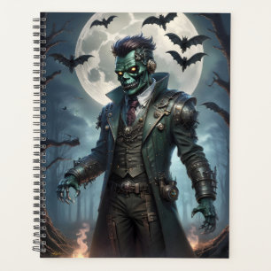 Agenda Monstro de Halloween Steampunk Frankenstein