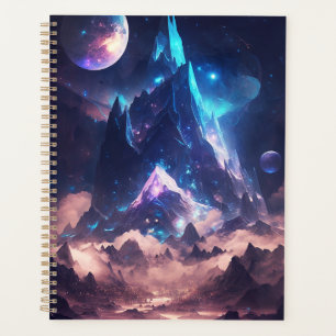 Agenda Montanha Da Paisagem Da Fantasia Cristal