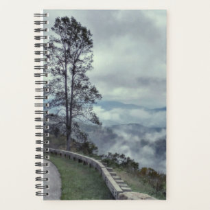 Agenda Montanhas Blue Ridge Nuvens Nascentes Sobreposição