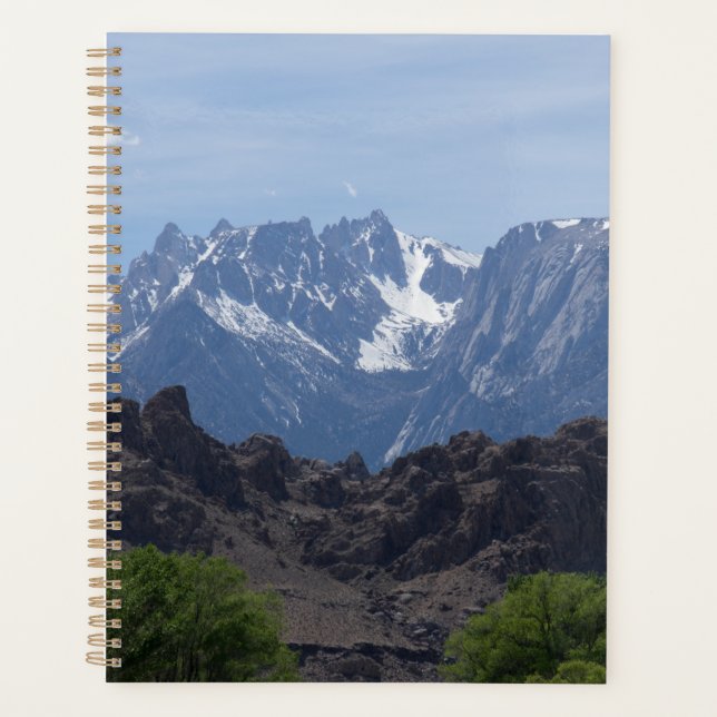 Agenda Montanhas de Lone Pine com neve no topo   (Frente)