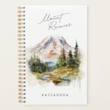 Monte Rainier Washington Watercolor
