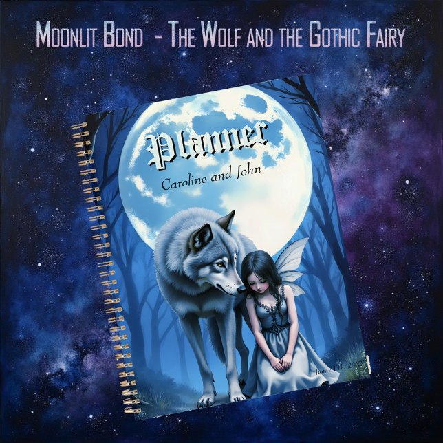 Agenda Moonlit Bond – The Wolf and the Gothic Fairy.   (Criador carregado)
