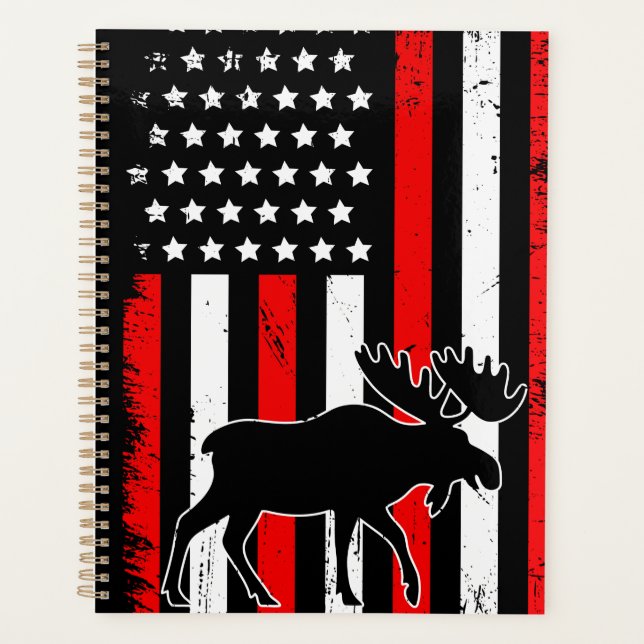 Agenda Moose American Flag (Frente)