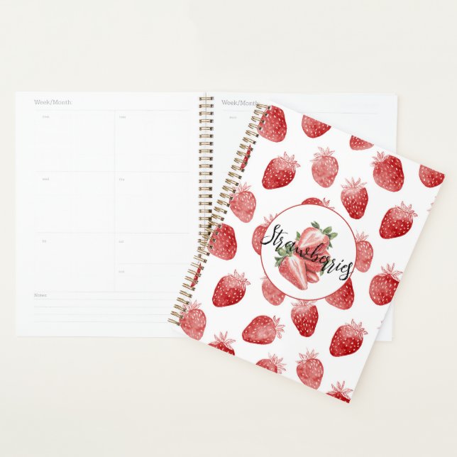 Agenda Morangos Vermelhos Fruta   (Exibição)