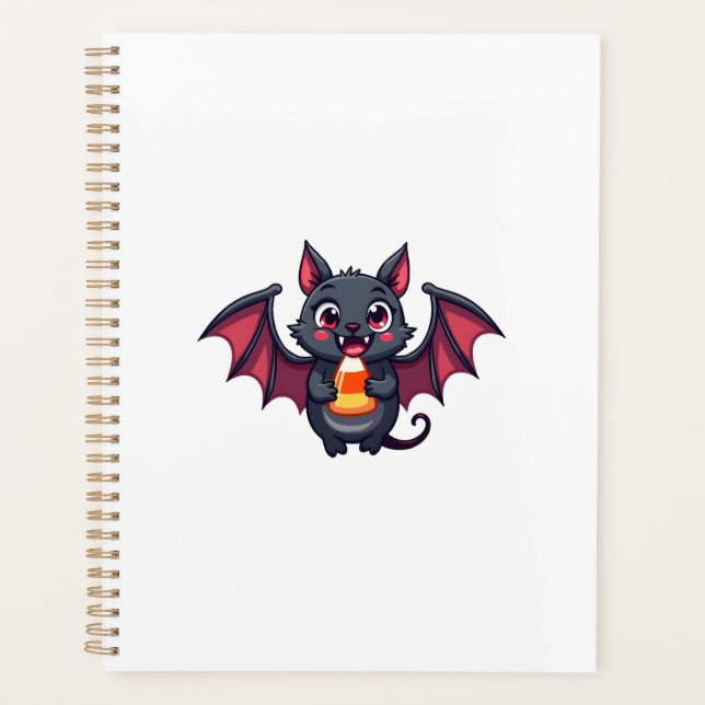 Agenda Morcego Vampiro com Doce � Camiseta de Halloween F (Frente)
