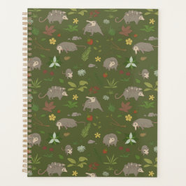 Agenda Moss Green Opossum Woodland Botânico