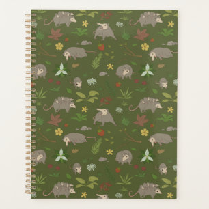 Agenda Moss Green Opossum Woodland Botânico