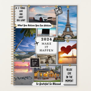 Agenda Motivação Diária da Meta de Sonho de Visão Persona