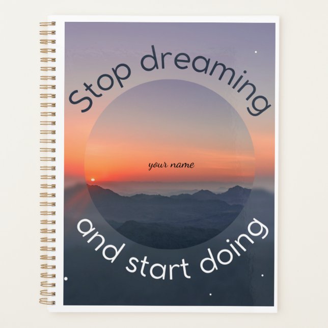 Agenda Motivation Journal | “Start Today”  (Frente)