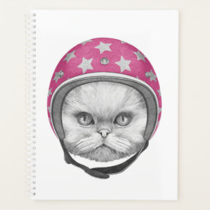Agenda Motorcycle Rider De Gato Persa