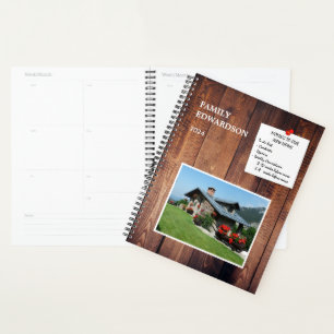 Agenda Mudando para nossa nova casa madeiras rústicas