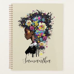 Agenda Mulher afro-americana afro-espumante