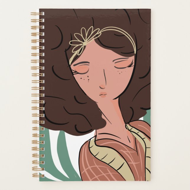 Agenda Mulher Chic Amor Planta Blogueira  (Frente)