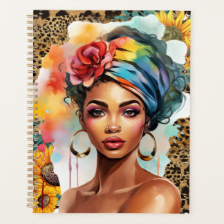 Agenda Mulher cristã negra afro-americana melanina irmã