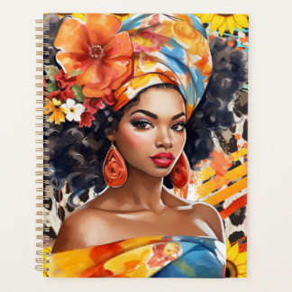 Agenda Mulher cristã negra afro-americana melanina irmã