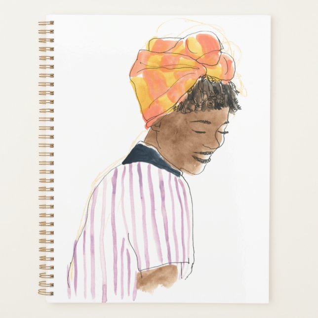 Agenda Mulher Forte e Bonita Sorrindo (Frente)