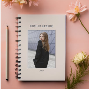 Agenda Mulher Limpa Foto 2024 Monogrammed Pessoal