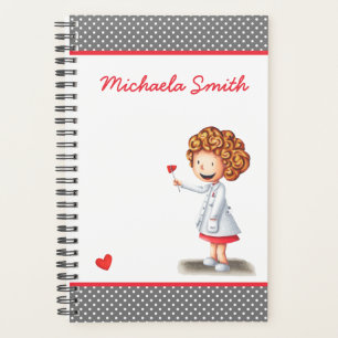 Agenda Mulher Médica com Reflex Hammer Personalizada
