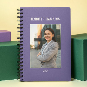 Agenda Mulher Roxa Limpa Única Foto 2024 Empresa