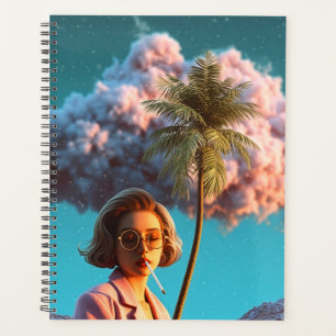 Agenda Mulher Surrealista com Palmeira
