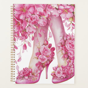 Agenda Mulheres Calçados Com Flores
