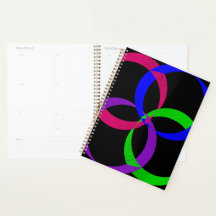 Multi Color Interchange Geometric Spiral Planner