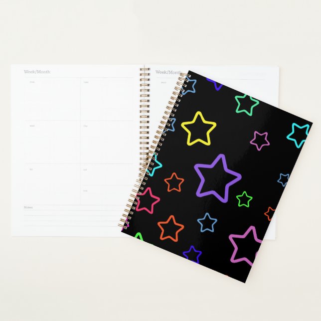 Agenda Multicolored Starry Night (Exibição)