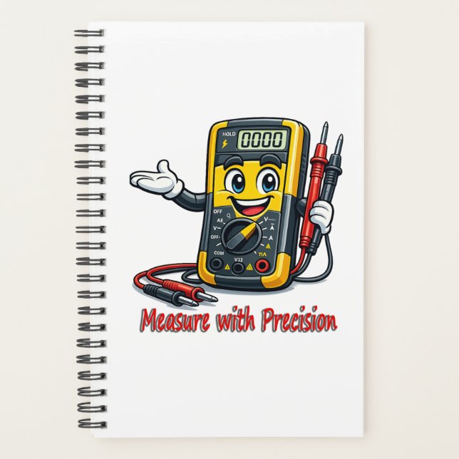 Agenda Multimeter Cartoon Measure With Precision Notebook (Frente)