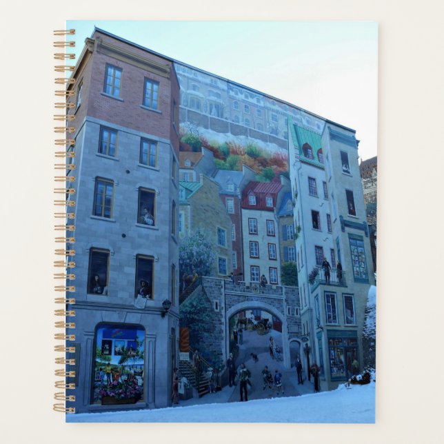 Agenda Mural em Cidade Velha de Quebec, Quebec, Canadá (Frente)