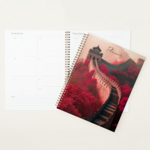Agenda Muro excelente da China Planeador de outono Vermel