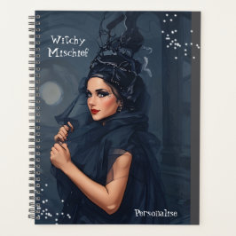 Agenda Mysterious Moon Witchy Mishead Cotação GrayJournal
