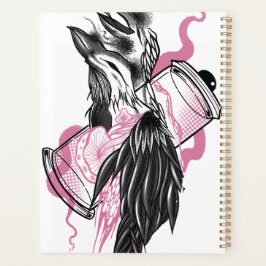 Agenda Mystic Black Raven com Lotus Hands Planner