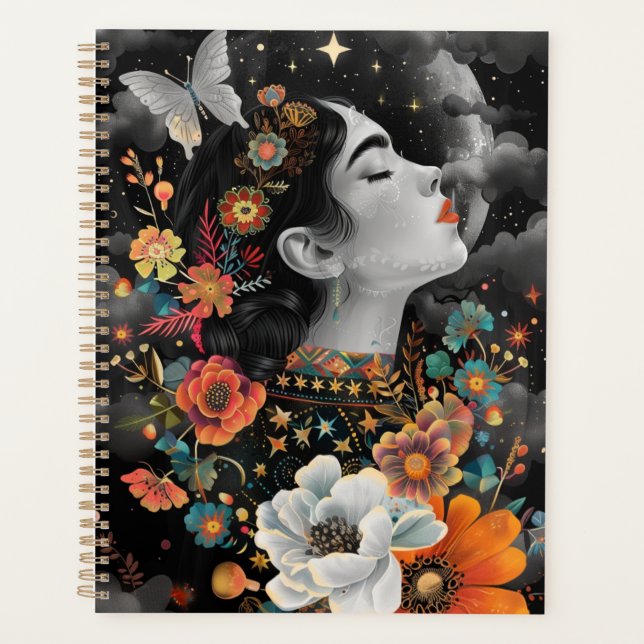 Agenda Mystical Moonlit Floral (Frente)