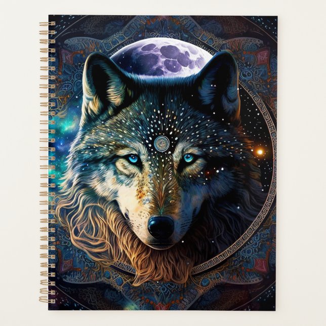Agenda Mystical Wolf Moon Mandala (Frente)