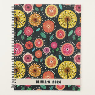 Agenda Na moda Boho Scandinávia Planner Floral