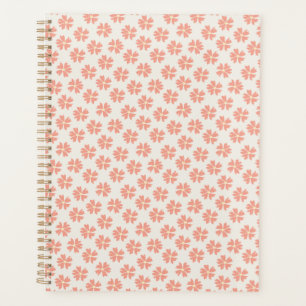 Agenda Na moda cor-de-rosa Padrão Floral Rosa cor-de-rosa