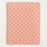 Agenda Na moda cor-de-rosa Padrão Floral Rosa cor-de-rosa<br><div class="desc">Padrão floral cor-de-na moda cor-de-rosa com flores cor-de-rosa giras num fundo cor-de-rosa. Desenvolvido exclusivamente para você pelo Happy Dolphin Studio!</div>