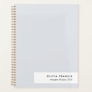 Agenda Na moda Modern Minimal Blue Cinza Colorblock 2024