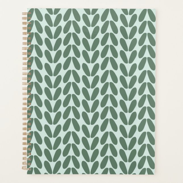 Agenda Na moda Verde deixa pasta azul (Frente)