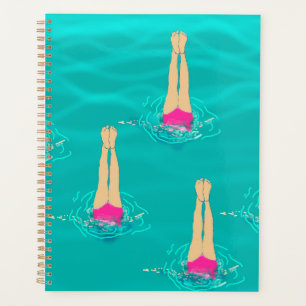 Agenda Nadadores Artísticos Nadando Sob Água
