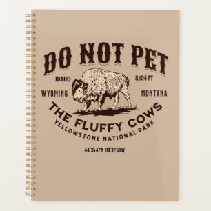 Agenda Não Coloque as Vacas Fluffy - Yellowstone Bison En