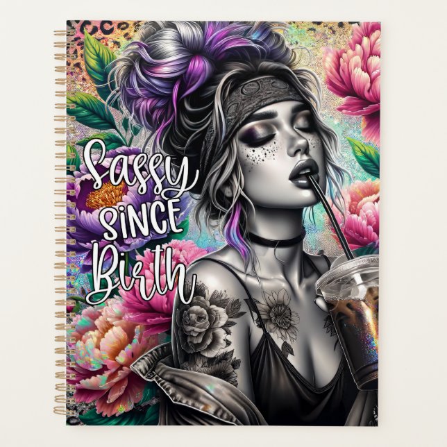 Agenda Não hoje não é uma mulher doida, mulheres engraçad (Frente)