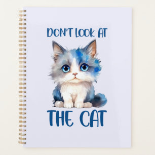 Agenda Não olhe para o gato - Adorável gatinho Bluish