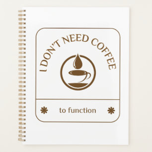 Agenda Não Preciso de Café para Funcionar